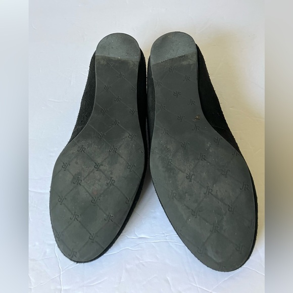 Jack Rogers Skull Crossbones Suede Ballet Flats Women’s US Size 6 Black Gold - Picture 5 of 7